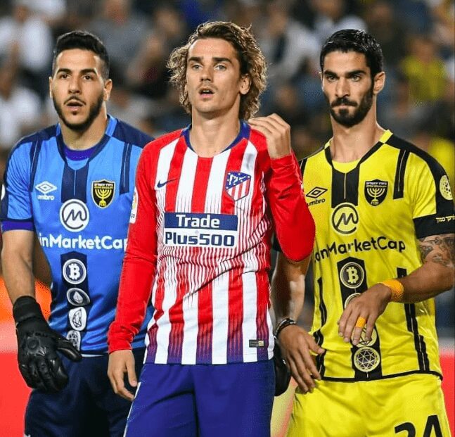 Las cripto tocan balón: CoinMarketCap debuta en el Beitar de Jerusalén contra Atlético de Madrid