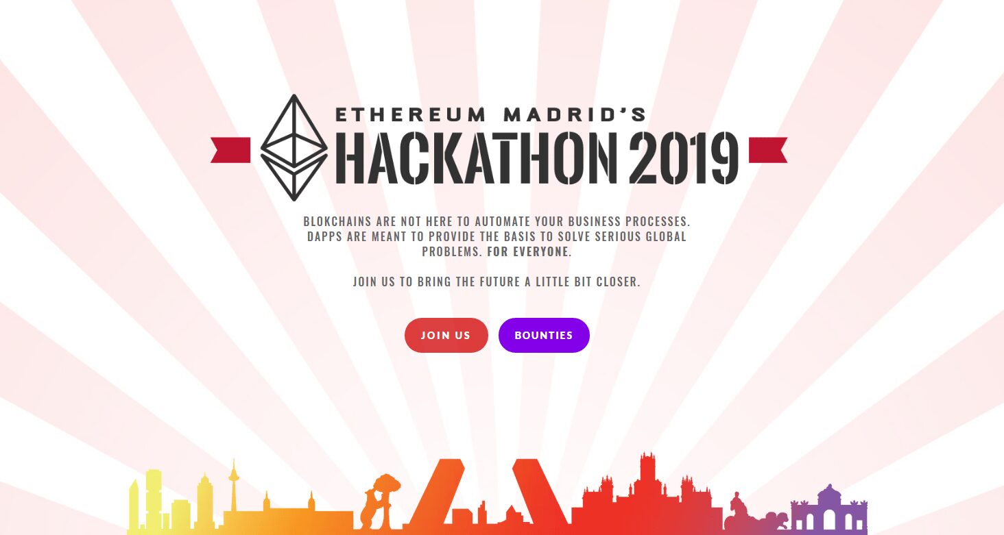 Este fin de semana tendrá lugar la Hackathon 2019 de Ethereum Madrid