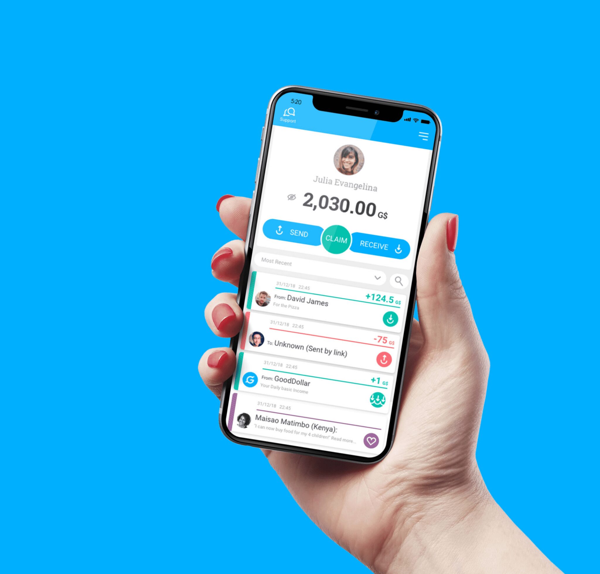 GoodDollar una iniciativa que nace para crear y emitir una moneda estable (G$) que se puede distribuir diariamente entre millones de usuarios