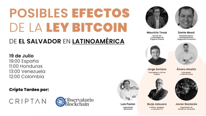 Posibles efectos de la ley bitcoin de El Salvador en Latinoamércia