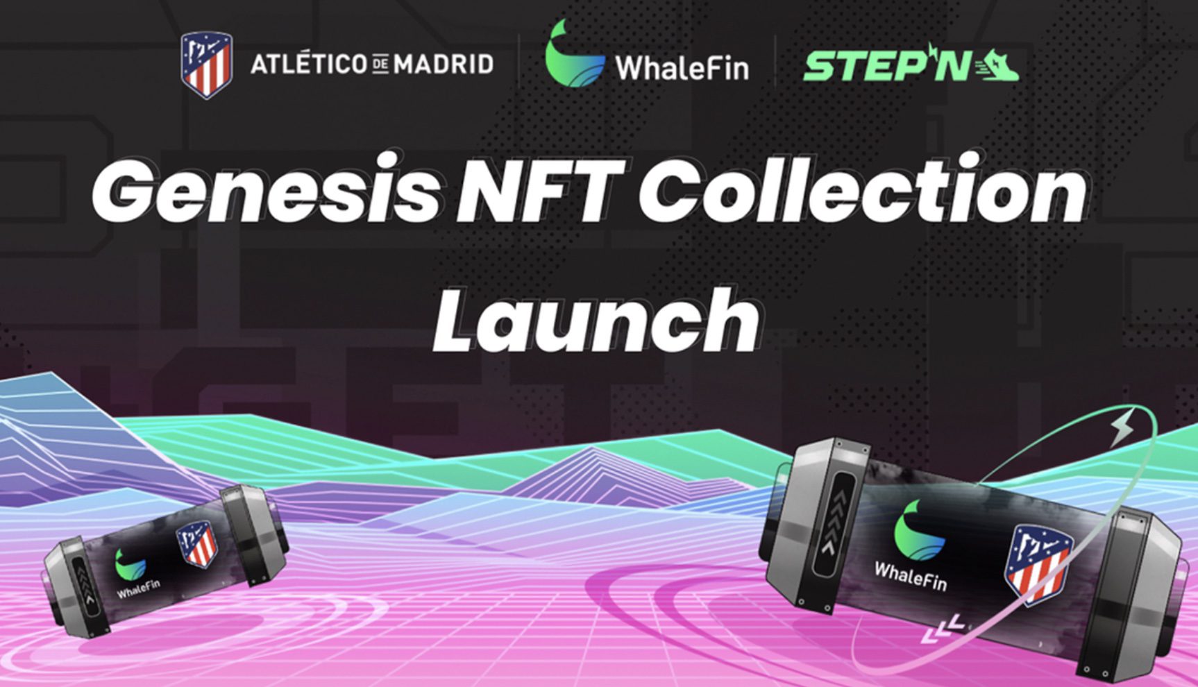 Atlético de Madrid y WhaleFin lanzan botas de fútbol en formato NFT en STEPN