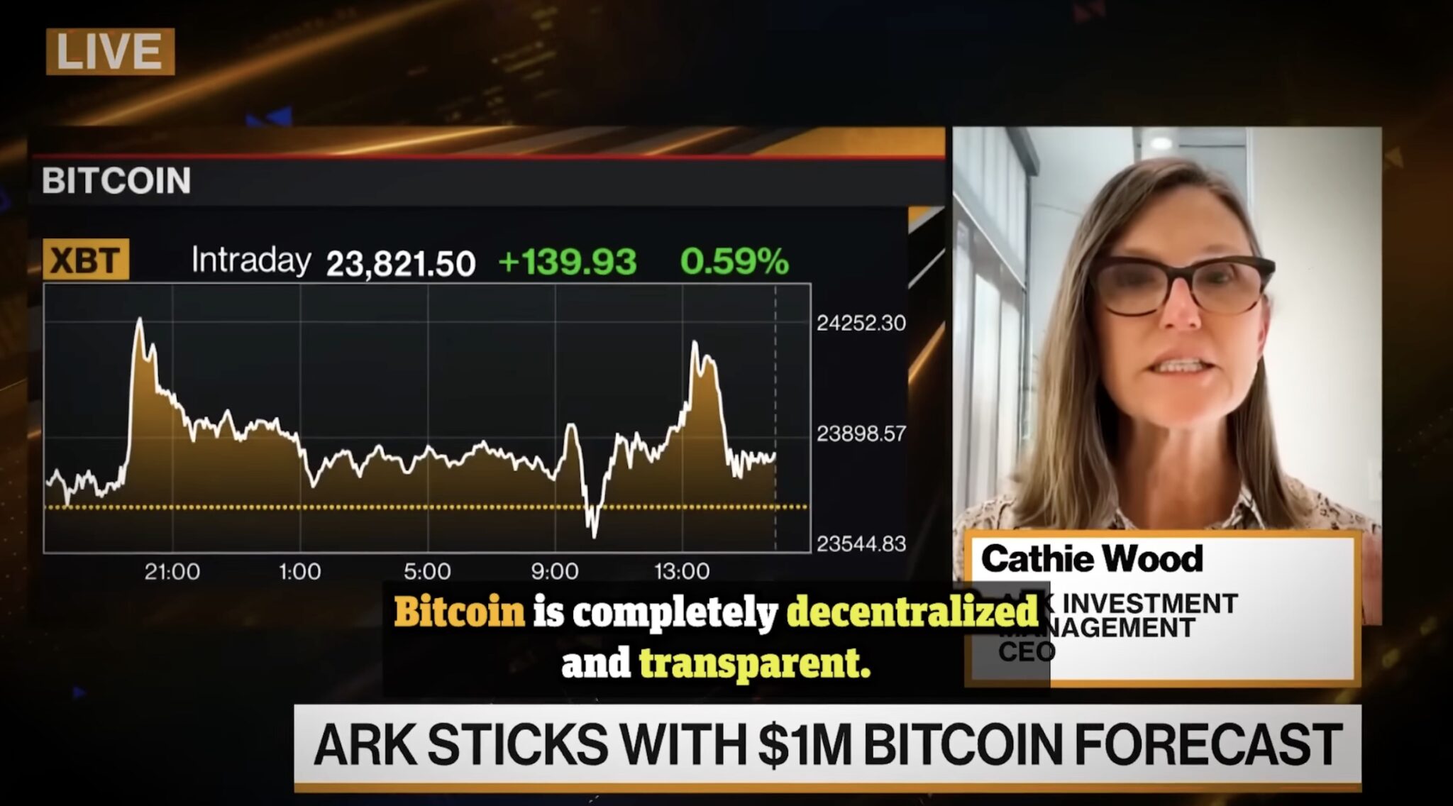 La gurúnomic Cathie Wood invita a invertir en criptomonedas