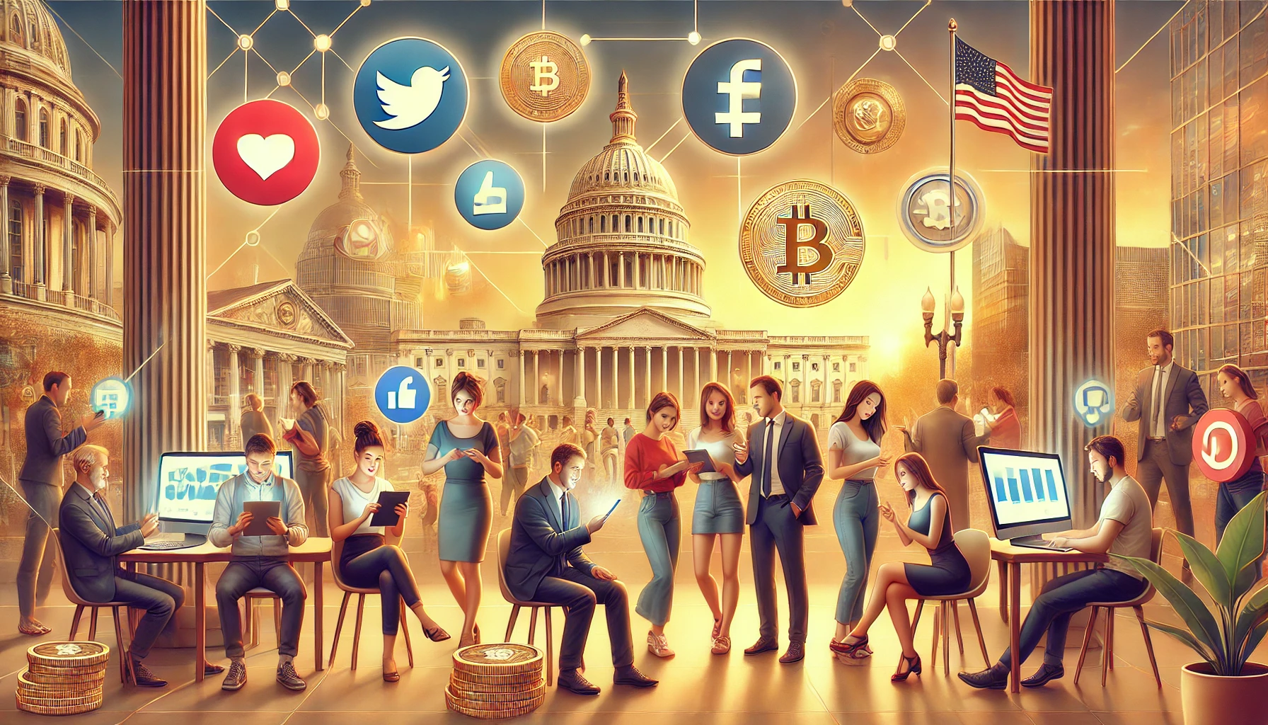 DOGE, memecoin basada en decisión política de Trump, sube 106% en 24H