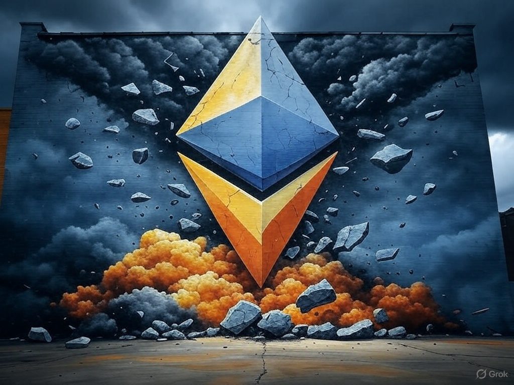 Ethereum en shock: aranceles, hackeo y rivalidad hunden su precio