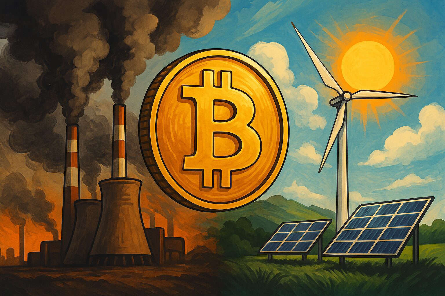 Así pasó Bitcoin de villano climático a solución energética global