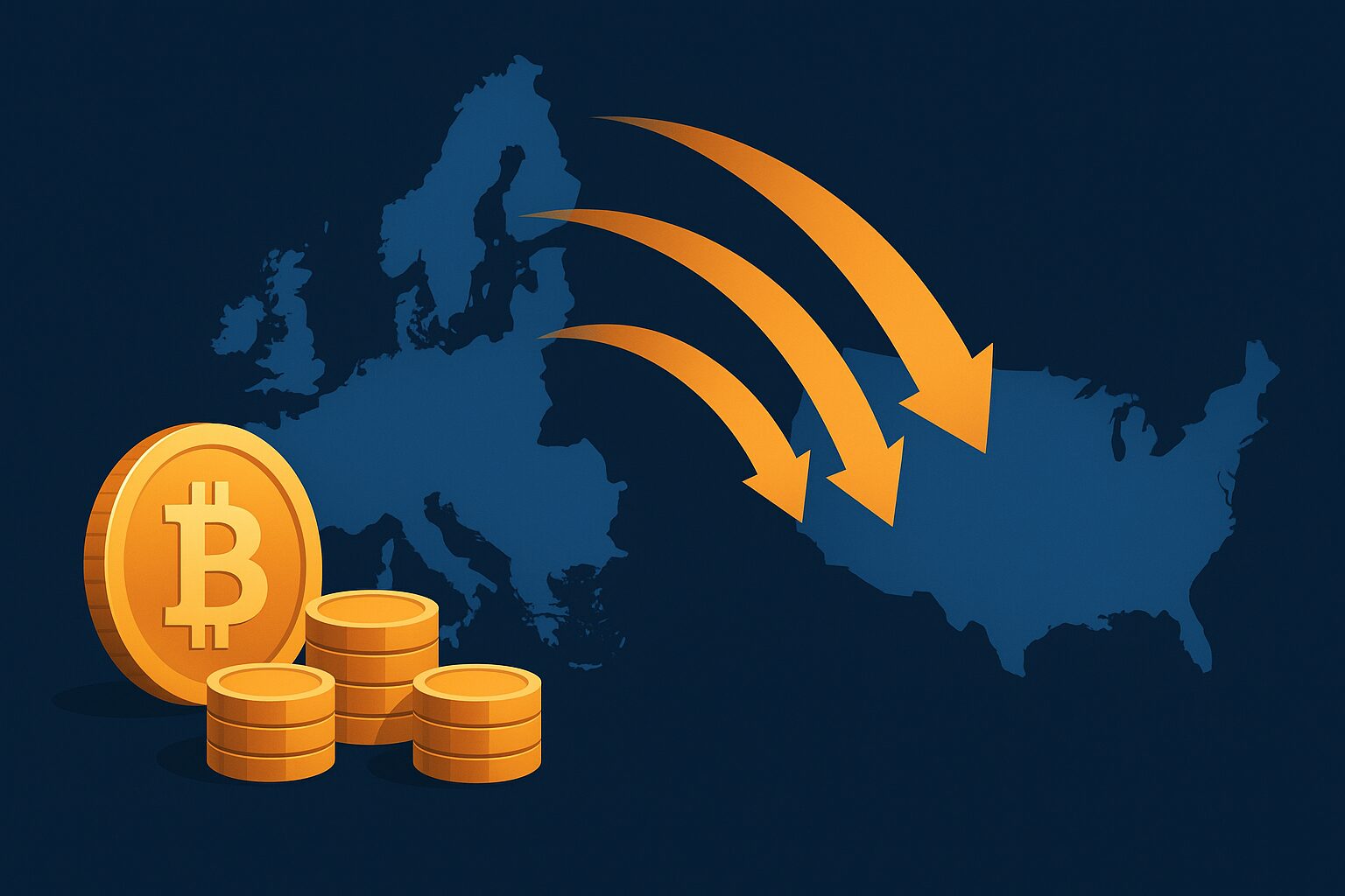 Pese a MiCA, Europa fracasa en atraer inversión cripto y el 95 % se va a EEUU
