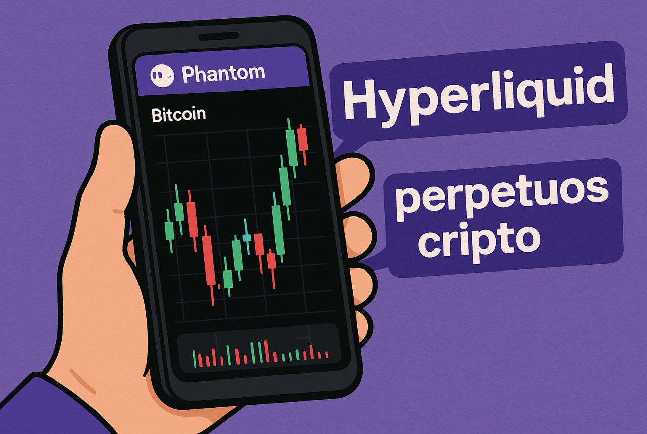 Perpetuos cripto de Hyperliquid llegan a la billetera Phantom
