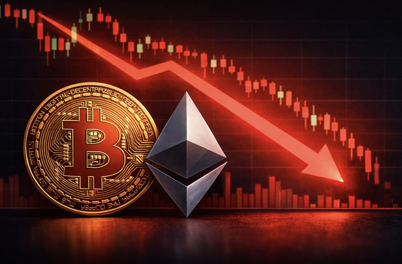 Bitcoin y Ethereum arrastran al sector cripto con caídas de hasta el 6%