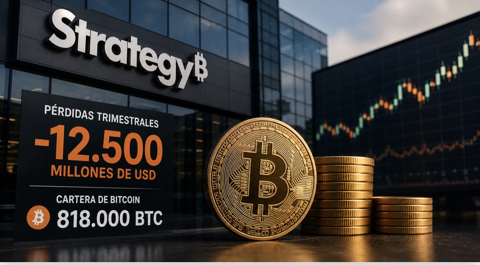 Strategy pierde 12.500 millones mientras redobla su apuesta por bitcoin