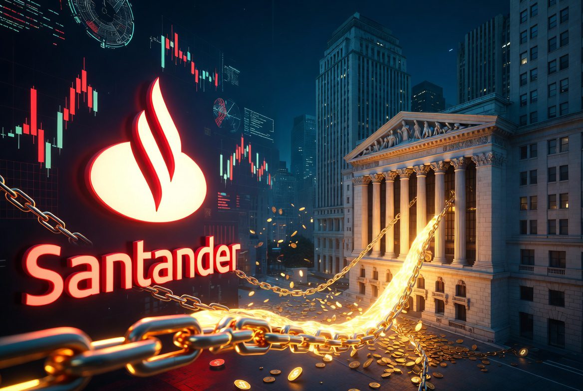 Santander, único banco europeo en la gran apuesta de Wall Street por los depósitos tokenizados