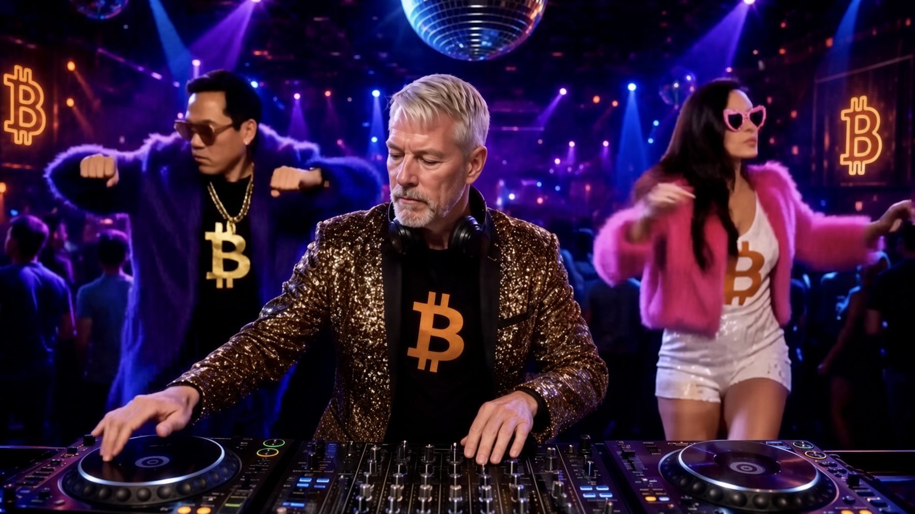 Bitcoin roza los 80.000 dólares y Saylor desata la fiesta en X con lentejuelas